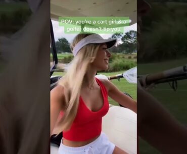 Beauty golf cart girl 👧 stories ❌❌ 🏌️‍♀️🏌️‍♀️ #shorts #cartgirl