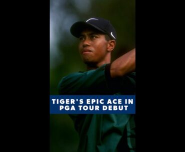 20-year-old Tiger Woods makes ace in pro debut