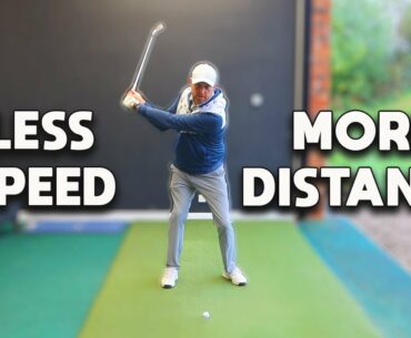 Swing SLOWER but hit the golf ball FURTHER. 99% of the BEST golfers do THIS!!!