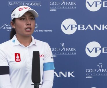 Atthaya Thitikul Interview Final Round 2021 VP Bank Swiss Ladies Open Ladies European Tour (Thai)
