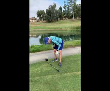 19.  Hole 13 Relief from Lake