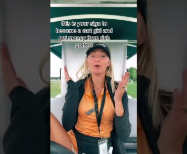 Beauty golf cart girl 👧 stories ❌❌ 🏌️‍♀️🏌️‍♀️ #shorts #cartgirl