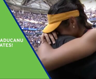 Emma Raducanu Celebrates Her Victory | 2021 US Open