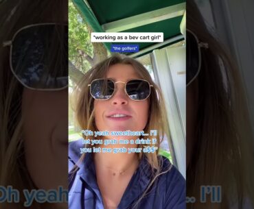 Beauty golf cart girl 👧 stories ❌❌ 🏌️‍♀️🏌️‍♀️ #shorts #cartgirl