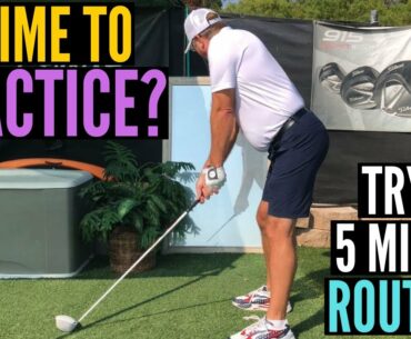 No Time to Practice Your Golf Swing?  Try My 5 Minute Home Routine!