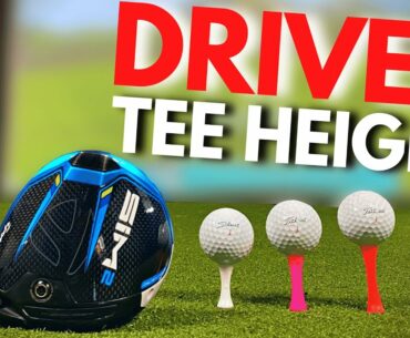 Hit LONGER DRIVES By Using The CORRECT Tee Height For YOU!!!