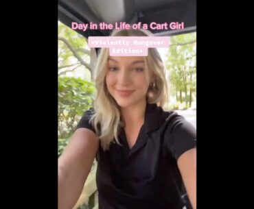 Beauty golf cart girl stories ❤️❤️ #golf #shorts #golfgirl      | GOLF#SHORT