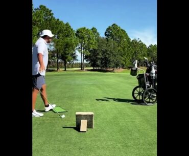 Who’s got this shot in their bag of tricks?? ❤️❤️ #golf #shorts