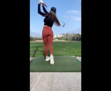 That’s looking good 👍🏼 ❤️❤️ #golf #shorts #golfgirl      | GOLF#SHORT