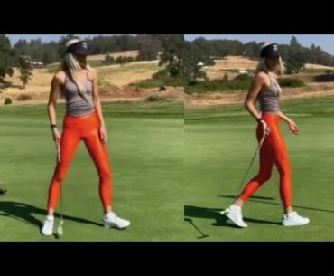 Orange Spandex Leggings Shining with the Sun