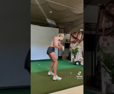 Beauty golf girl practice #golf #shorts
