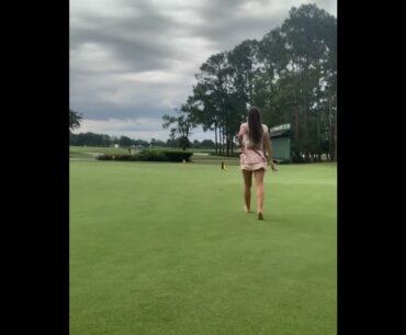 good putting ❤️❤️ #golf #shorts #golfgirl      | GOLF#SHORT