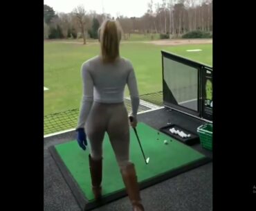 Amazing swing!👏 ❤️❤️ #golf #shorts #golfgirl      | GOLF#SHORT