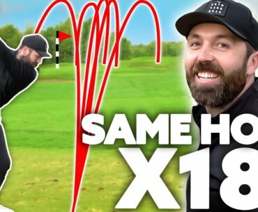 Playing the same golf hole 18 times in a row!
