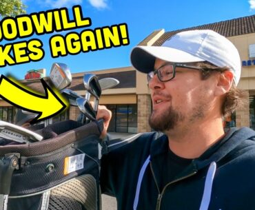 WE FOUND EXPENSIVE GOLF CLUBS THRIFTING AT GOODWILL