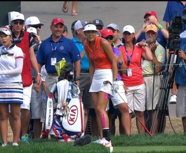Michelle Wie's Near Ace... On a Par 4!?!? (2015 U.S. Women's Open)