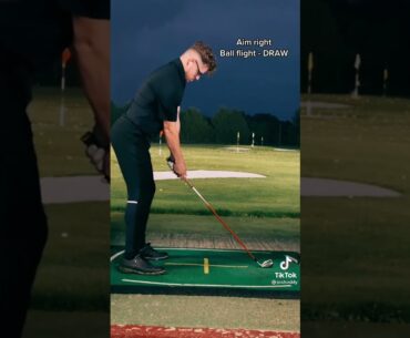 Changing ball flight ⛳️⛳️ #golf #shorts