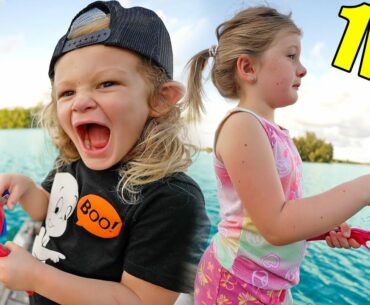Girl vs Boy Kid Fishing Challenge! (1v1)