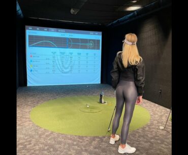 nice shot ❤️❤️ #golf #shorts #golfgirl      | GOLF#SHORT