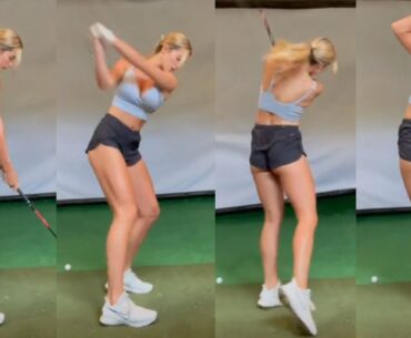 Always be prepared. Swing is looking solid 🖖🏻  ❤️❤️ #golf #shorts #golfgirl      | GOLF#SHORT