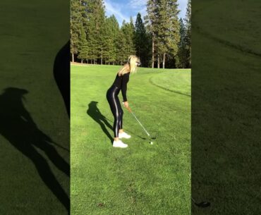 smooth swing ❤️❤️ #golf #shorts #golfgirl      | GOLF#SHORT