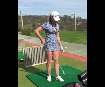 beautiful swing😍 ❤️❤️ #golf #shorts #golfgirl      | GOLF#SHORT