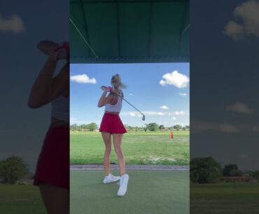 beautiful form❤️ ❤️❤️ #golf #shorts #golfgirl      | GOLF#SHORT