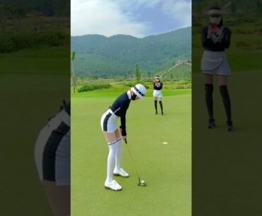 puting master ❤️❤️ #golf #shorts #golfgirl      | GOLF#SHORT
