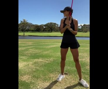 You have a great swing girl❤️❤️ ❤️❤️ #golf #shorts #golfgirl      | GOLF#SHORT