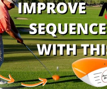 Improve Downswing SEQUENCE With Heavy Golf Club | Momentus Golf Power Hitter