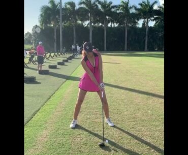 power swing ❤️❤️ #golf #shorts #golfgirl      | GOLF#SHORT