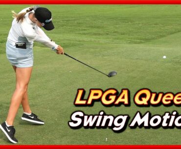 LPGA Queen "Nelly Korda" Perfect Range Swing & Slow Motions