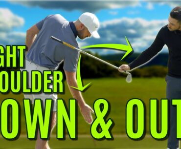 GOLF: The Missing Piece To A GREAT Downswing | Right Shoulder Down And Out