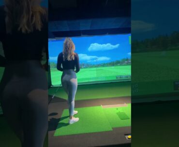 Amazing Golf Swing you need to see | Golf Girl awesome swing | Golf shorts | Paige Spiranac