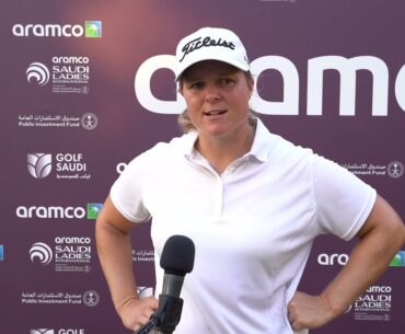 Caroline Hedwall Flash Interview Friday 2021 Saudi Ladies International Ladies European Tour