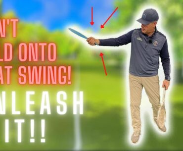 UNLEASH YOUR GOLF SWING'S RELEASE!  DON'T LEAVE ALL THAT SPEED ON THE TABLE!