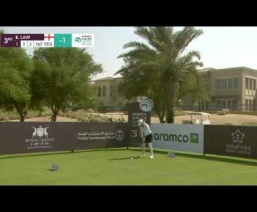 HOLE-IN-ONE! Bronte Law gets a remarkable ACE on the third hole at Royal Greens Golf & Country Club