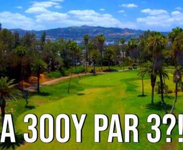 A 300y PAR 3?! | Industry Hills Babe Course FRONT 9 Course Vlog with Drone Flyovers