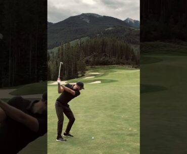 Golf in the Mountains got me saying WOW. #handinpocket
