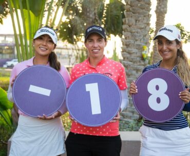 Team Ciganda sit in second with a combined score of -18 at Royal Greens Golf & Country Club