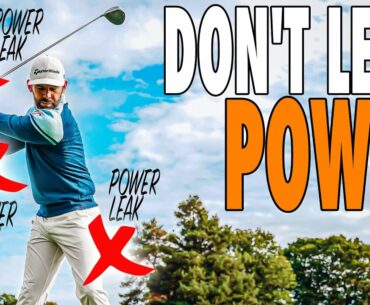 How To Fix These 3 MAJOR POWER LEAKS In Your Golf Swing