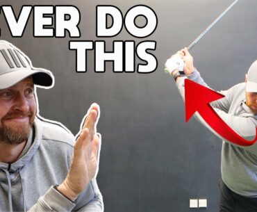 Do NOT TURN your SHOULDERS in the golf swing