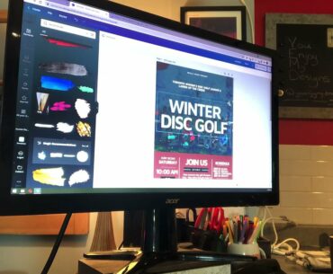 Time-lapse Digital Disc Golf Flyer Design Designs For Women's Disc Golf Winter League In The GTA