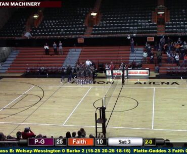 Platte-Geddes Black Panthers vs Faith Longhorns--SoDak16 (VB)