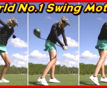 LPGA No.1 "Nelly Korda" Perfect Driver-Iron Swing & Slow Motion