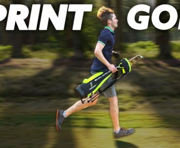 18 holes of golf RUNNING - how fast & what score!?