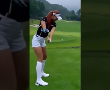 Happy hips! Beauty & Golf! Have a good game Dear Ladies all over the golf! #shorts #golfshorts