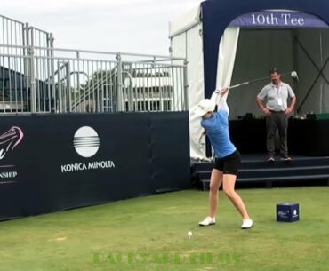 Brittany Altomare Golf Swing 2021 Raymond James Pro Am Pelican Golf Club Belleair Florida