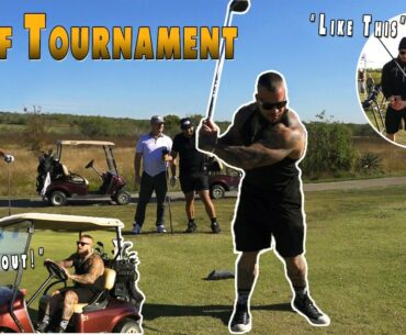 BODYBUILDER CRASHES GOLF TOURNAMENT | Charity Fundraiser at High End Golf Club | Joey Stax