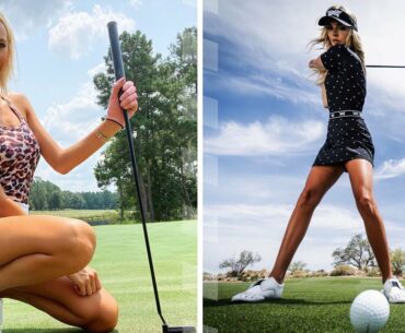 Pro Golfer Elise Lobb playing golf